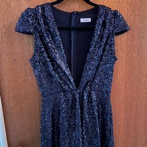 Tobi Midnight Blue Sequin Gown